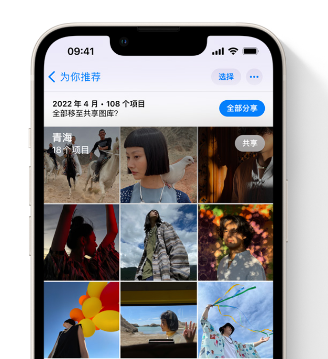 肇州苹果维修网点分享在 iPhone 上使用共享图库 